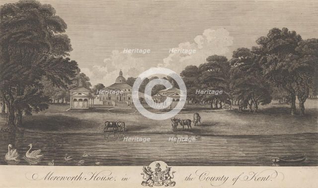 Nash Court in Boughton, in the County of Kent, from Edward Hasted's, The History and To..., 1777-90. Creator: Anon.