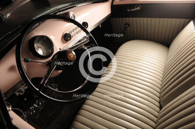 Nash rolltop convertible Marilyn Monroe 1951. Artist: Simon Clay.