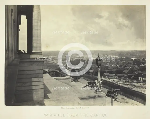 Nashville from the Capitol, 1864. Creator: George N. Barnard.