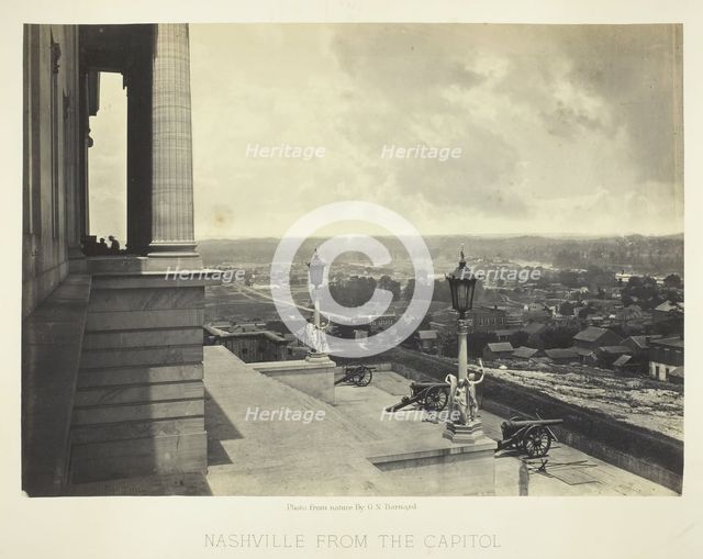 Nashville from the Capitol, 1864. Creator: George N. Barnard.