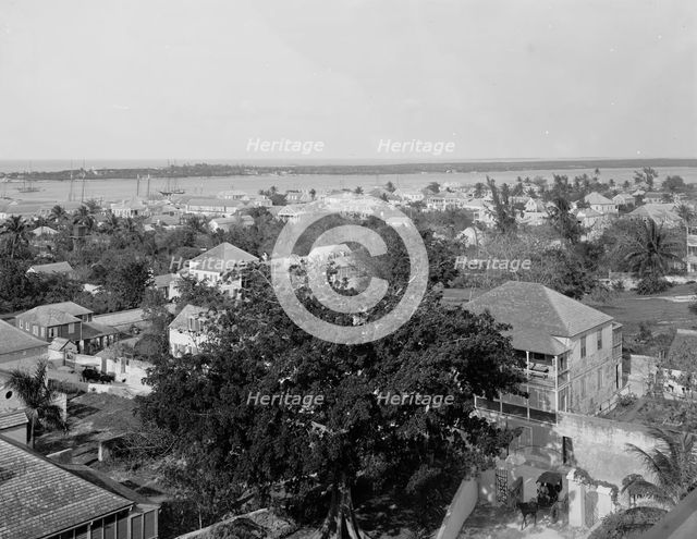 Nassau from the Royal Victoria, Bahama Islands, W.I., between 1900 and 1906. Creator: William H. Jackson.