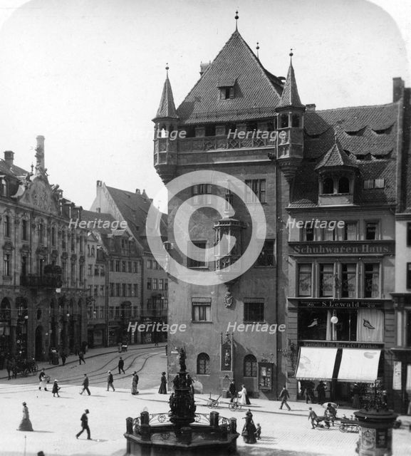 Nassauer Haus, Nuremberg, Bavaria, Germany, c1900. Artist: Wurthle & Sons