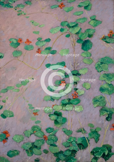 Nasturtiums, c1892. Creator: Caillebotte, Gustave (1848-1894).