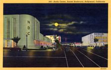 NBC Radio Center, Sunset Boulevard, Hollywood, California, USA, 1940