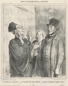 Ne soyez pas inquiets ..., 19th century. Creator: Honore Daumier