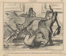 Ne sachant plus comment utiliser leurs loisirs ..., 19th century. Creator: Honore Daumier