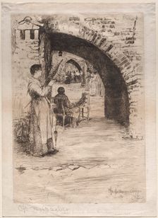 Net Makers, 1881. Creator: Otto H. Bacher (American, 1856-1909)