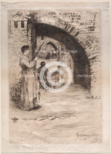 Net Makers, 1881. Creator: Otto H. Bacher (American, 1856-1909).