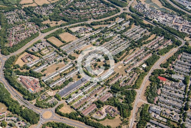 Netherfield housing estate, Milton Keynes, 2018. Creator: Damian Grady.