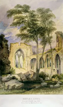 Netley Abbey 1872. Creator: John Chessell Buckler