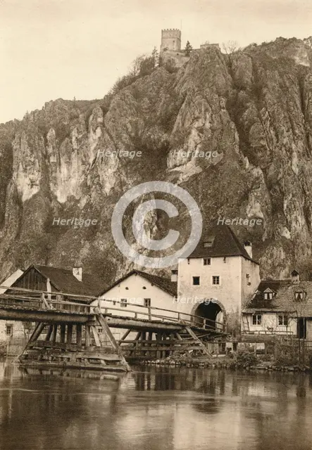 'Neu-Essing with Randeck ruin in the Altmuhl Valley', 1931. Artist: Kurt Hielscher.