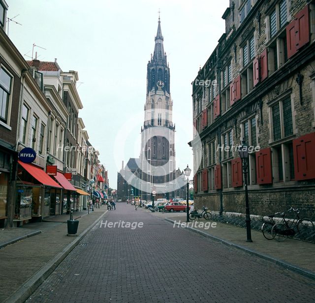 Neue Kerk in Delft, 14th century.  Artist: CM Dixon Artist: Unknown