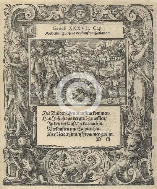 Neue Künstliche Figuren Biblischer Historien, 1576., 1576. Creator: Tobias Stimmer.