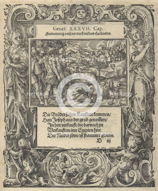 Neue Künstliche Figuren Biblischer Historien, 1576., 1576. Creator: Tobias Stimmer.