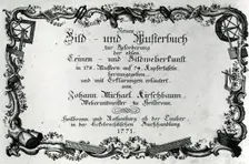 Neues Bild-und Musterbuch (New Picture and Sample Book), Germany, 1771. Creator: Johann Michael Kirschbaum