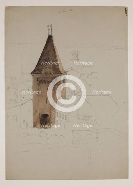 Neufchatel, Switzerland, 1841. Creator: Thomas Cole.