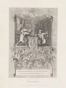 Neureuther (Self-Portrait in the Etching Studio), 1839. Creator: Eugen Napoleon Neureuther