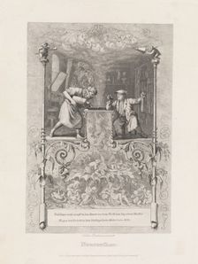 Neureuther (Self-Portrait in the Etching Studio), 1839. Creator: Eugen Napoleon Neureuther