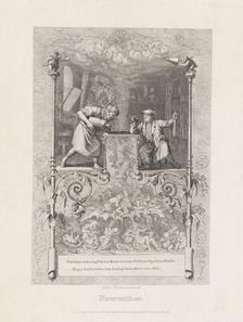 Neureuther (Self-Portrait in the Etching Studio), 1839. Creator: Eugen Napoleon Neureuther