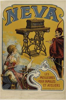 Neva. Les meilleures pour familles et ateliers, c. 1890. Creator: Tamagno, Nicolas (1862-1933)