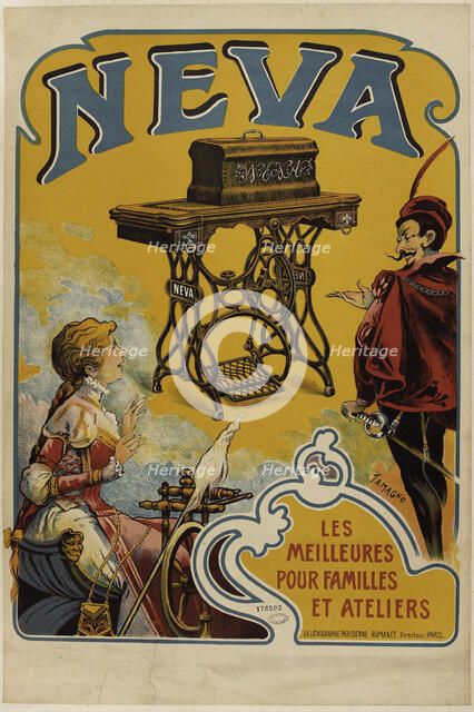 Neva. Les meilleures pour familles et ateliers, c. 1890. Creator: Tamagno, Nicolas (1862-1933).
