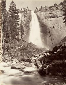 Nevada Fall, 700 feet, Yosemite, ca. 1872, printed ca. 1876. Creator: Attributed to Carleton E. Watkins