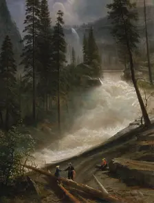 Nevada Falls, Yosemite, 1872 or 1873. Creator: Albert Bierstadt