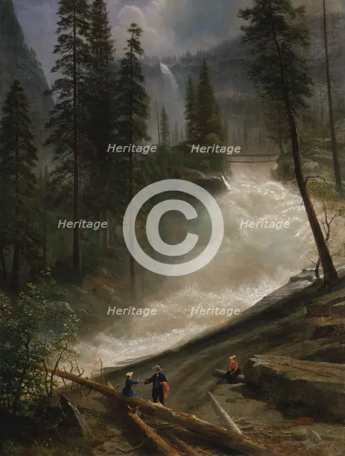 Nevada Falls, Yosemite, 1872 or 1873. Creator: Albert Bierstadt.