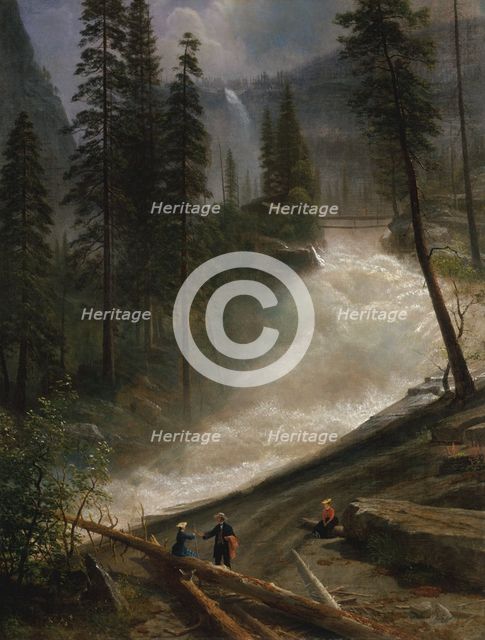 Nevada Falls, Yosemite, 1872 or 1873. Creator: Albert Bierstadt.