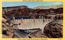 Nevada Lookout Point, Boulder Dam, Arizona/Nevada, USA, 1940