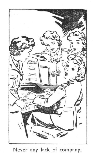 'Never any lack of company', 1940. Artist: Unknown.