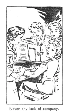 Never any lack of company 1940