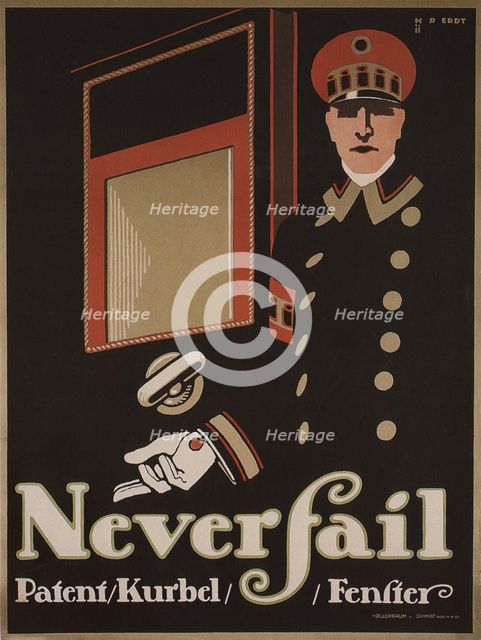 Never fail windows, 1911. Artist: Erdt, Hans Rudi (1883-1925)