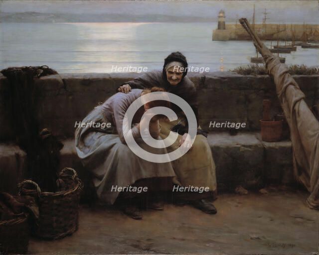 Never Morning Wore to Evening but Some Heart Did Break, 1894. Creator: Walter Langley.