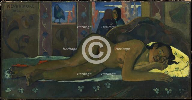 Nevermore, 1897. Creator: Gauguin, Paul Eugéne Henri (1848-1903).