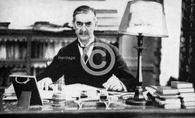 Neville Chamberlain (1869-1940), British prime minister, c1930s (1936). Artist: Unknown