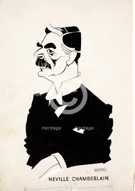 Neville Chamberlain, c1940. Creators: Central Office of Information, John Musgrave-Wood.