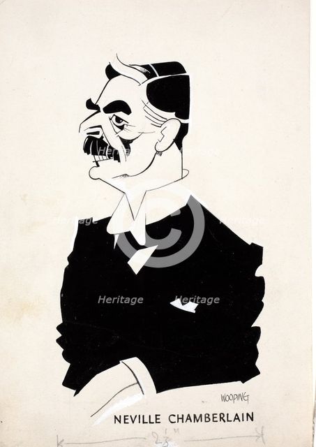 Neville Chamberlain, c1940. Creators: Central Office of Information, John Musgrave-Wood.