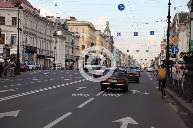 Nevsky Prospect, St Petersburg, Russia, 2011. Creator: Sheldon Marshall.