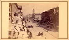 Nevsky Prospekt, mid-19th century. Creator: Alfred Lorens