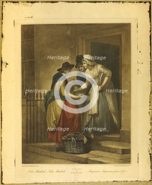 New Mack'rel, New Mackrel, Plate 5 from The Cries of London, 1795. Creator: Unknown.