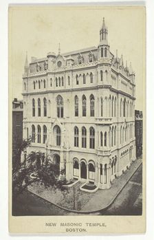 New Masonic Temple, Boston, 1860s. Creator: Joseph Ward