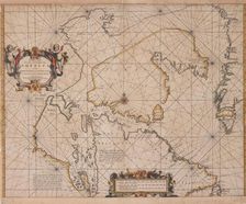 New Map of the Northeasternmost Coast of America, 1666. Creator: Pieter Goos