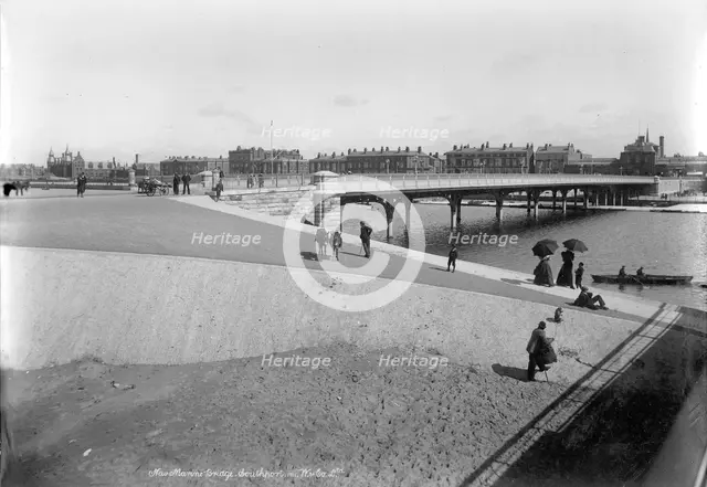 New Marine Bridge, Southport, Lancashire, 1890-1910. Artist: Unknown