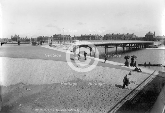 New Marine Bridge, Southport, Lancashire, 1890-1910. Artist: Unknown