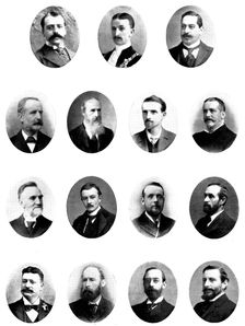New Members of the London County Council, 1898. Creator: Unknown