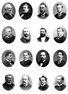 New Members of the London County Council, 1898. Creator: Unknown