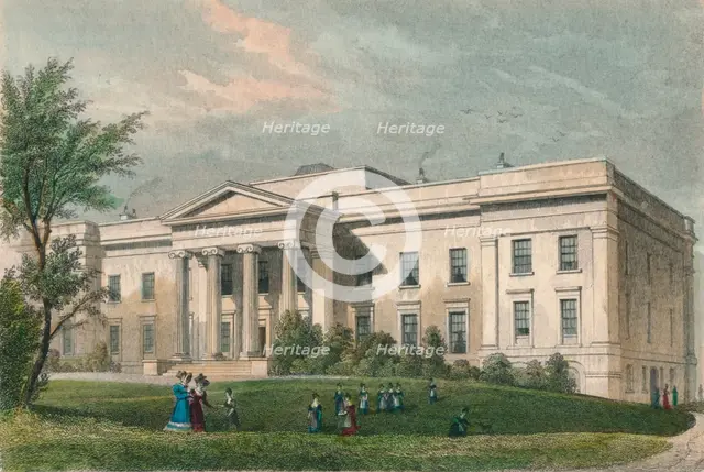 'New Merchant Maiden Hospital, Lauriston Lane, Edinburgh', c1830. Creator: J Henshall.