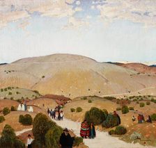 New Mexico Calvary (Holy Week Procession), 1922. Creator: Victor Higgins