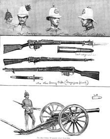 New military armament and equipment, 1890. Creator: Unknown
